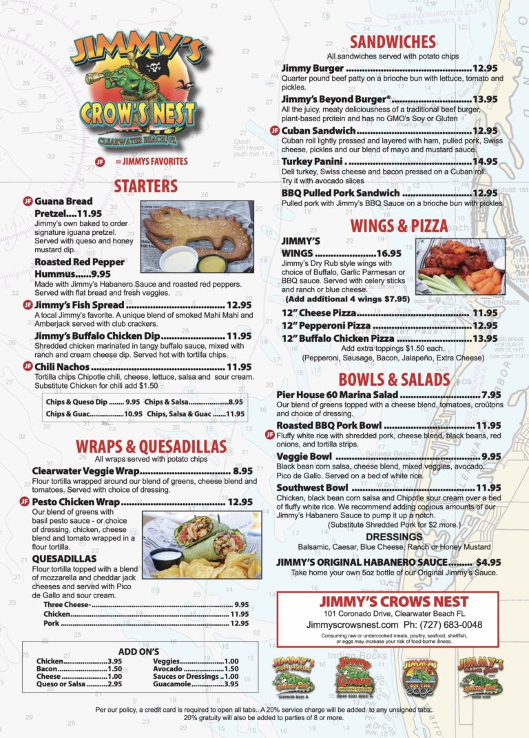 Reyes Media Group | Jimmy's Menu